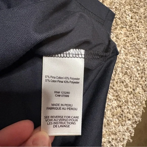 Travis Mathew Gray and Navy Polo Shirt - Picture 8 of 11